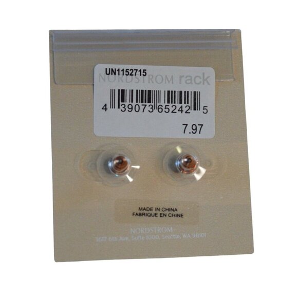 14th & Union Green Oval Drop Earrings & Gold-Toned Stud Earrings Set Nickel Free - Picture 3 of 7